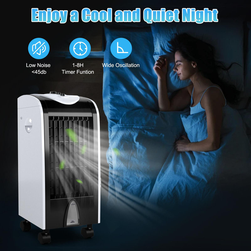 Giantex Evaporative Air Cooler, Portable Cooling Fan W/humidifier For